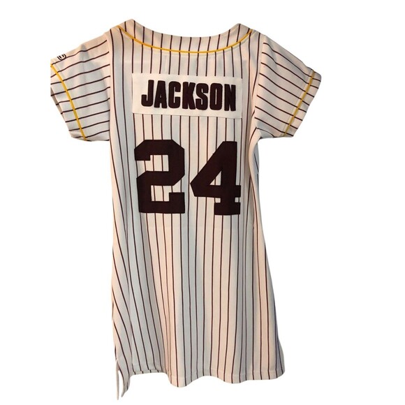 Arizona State University Baseball Jersey Dress Reggie Jackson#24 Women's L NWT - Picture 5 of 13